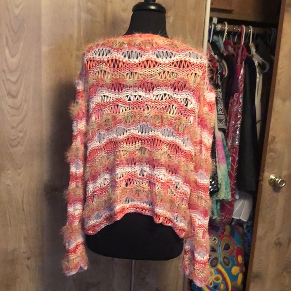 Beautiful Silk Designer Sweater by J. Jill Hand Knit Size XL - Picture 6 of 10